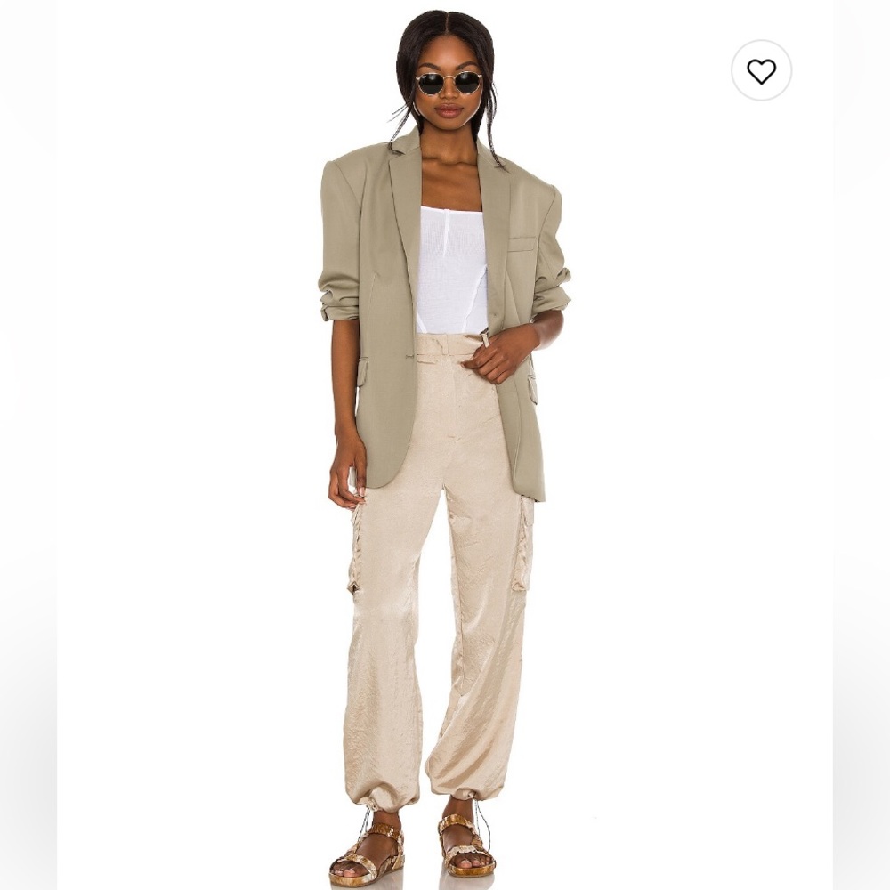 Revolve Superdown Beige Track Pants